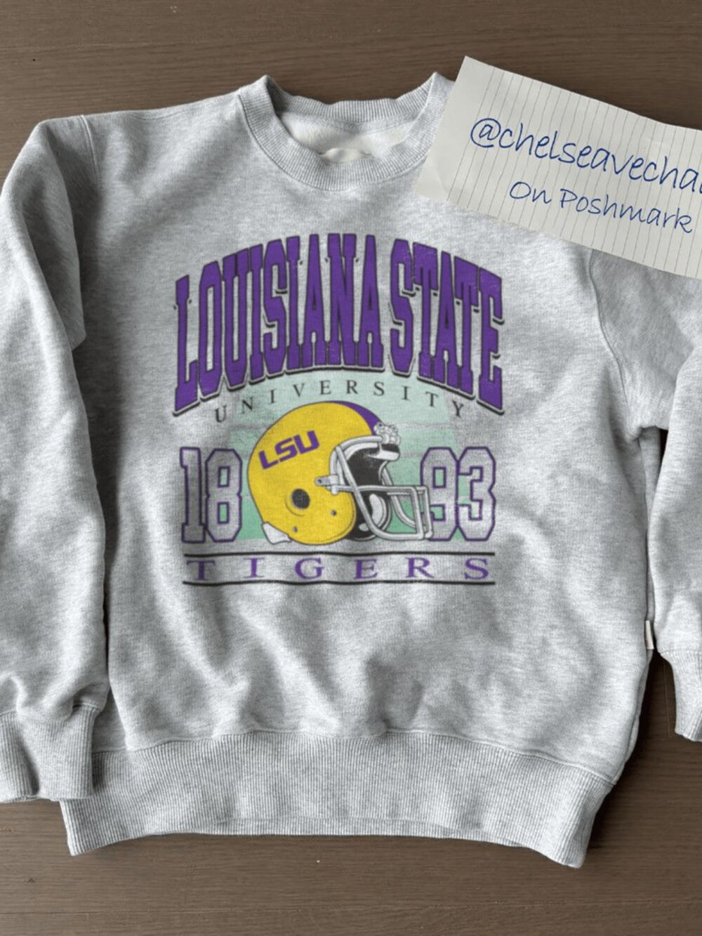 Vintage LSU Tigers NCAA Football Sweatshirt, Louisiana State University Shirt